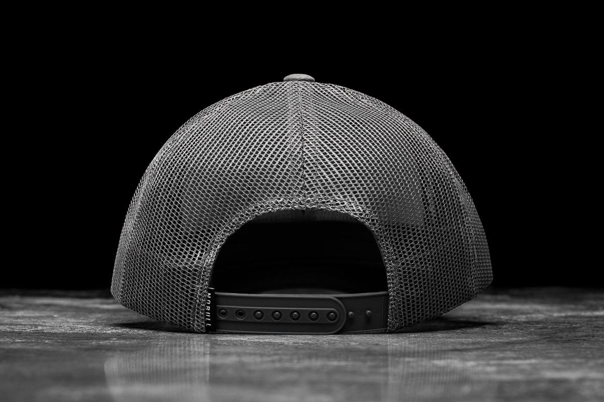 Nobull Curved-Brim Trucker Men's Hats Deep Grey | Australia (EZ1480)